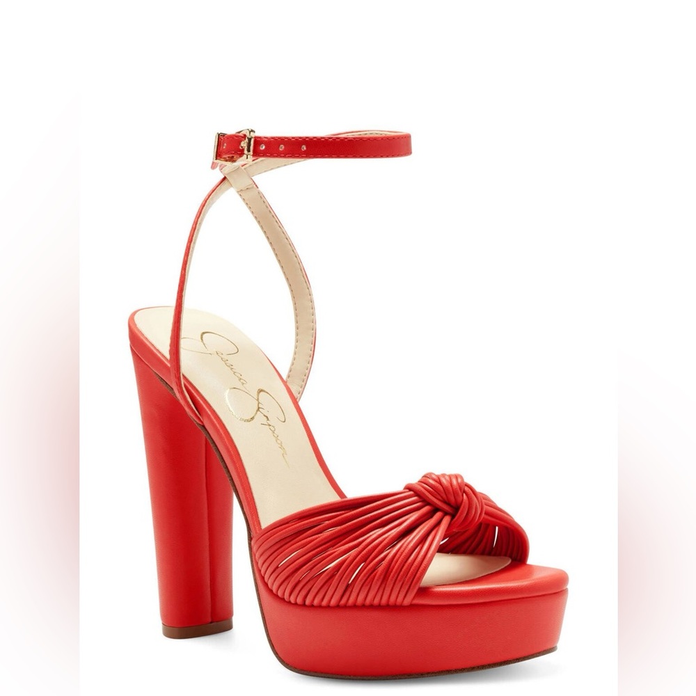 JESSICA SIMPSON Immie Platform Sandal - Red
